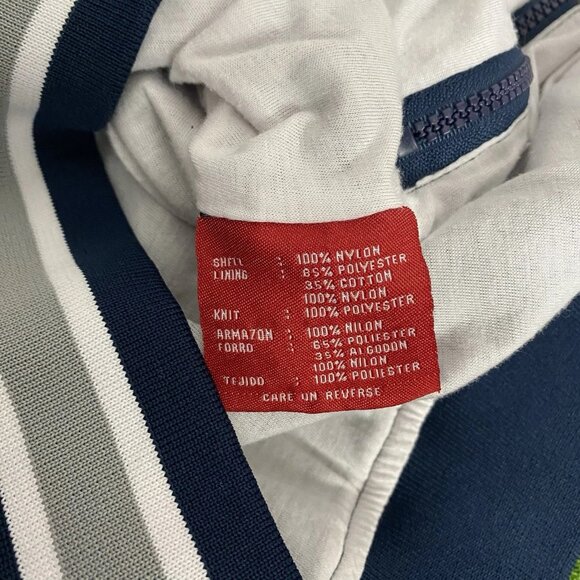 NFL New England Patriots Mens Blue Pullover Windbreaker Warmup Jacket Size Large - Picture 7 of 7